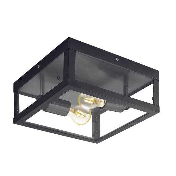 Eurolux Alamonte1 Ceiling Light Outdoor Black in Electrical & Lighting,Lighting,Exterior Lighting