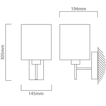 Eurolux Wall Light Pasteri White - image 01