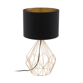 Eurolux Table Lamp Pedregal1 345mm Black/Copper in Electrical & Lighting,Lighting,Interior Lighting