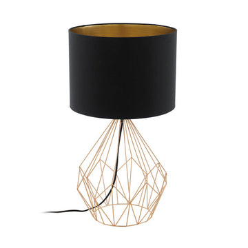 Eurolux Table Lamp Pedregal1 345mm Black/Copper in Electrical & Lighting,Lighting,Interior Lighting