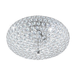 Eurolux Clemente Ceiling Light Chrome E27 2x60w - image 01