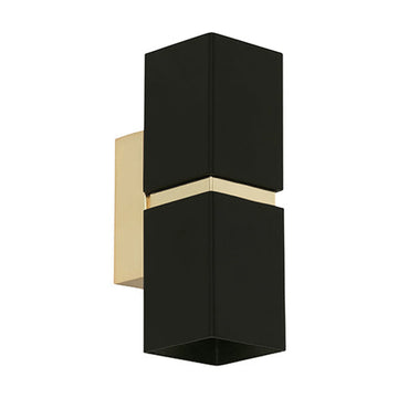 Eurolux Wall Light Passa Square Black/Gold - image 01
