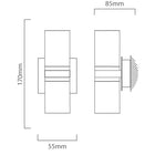 Eurolux Wall Light Passa Square Black/Gold - image 01
