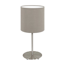 Eurolux Table Lamp Pasteri 140mm Taupe - image 01