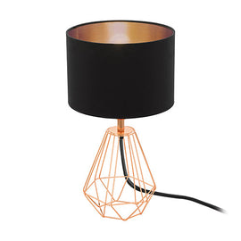 Eurolux Table Lamp Carlton2 T/Lamp165mm Black/Copper in Electrical & Lighting,Lighting,Interior Lighting