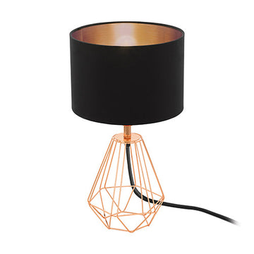 Eurolux Table Lamp Carlton2 T/Lamp165mm Black/Copper in Electrical & Lighting,Lighting,Interior Lighting