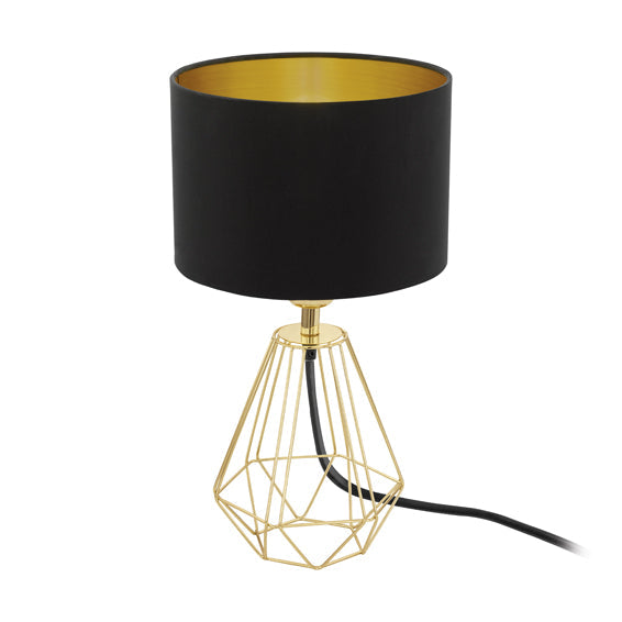 Eurolux Table Lamp Carlton2 165mm Black/Gold in Electrical & Lighting,Lighting,Interior Lighting