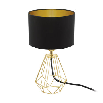 Eurolux Table Lamp Carlton2 165mm Black/Gold in Electrical & Lighting,Lighting,Interior Lighting