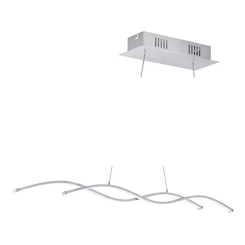 Eurolux Pendant Lasana2 1200mm Chrome/White in Electrical & Lighting,Lighting,Interior Lighting