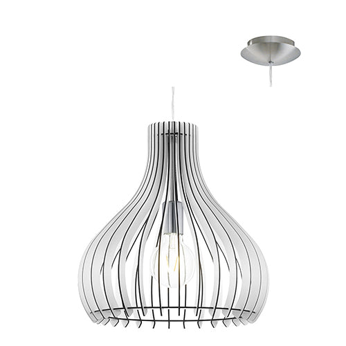 Eurolux Pendant Tindori 380mm White in Electrical & Lighting,Lighting,Interior Lighting