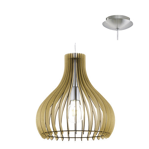 Eurolux Pendant Tindori 380mm Maple in Electrical & Lighting,Lighting,Interior Lighting