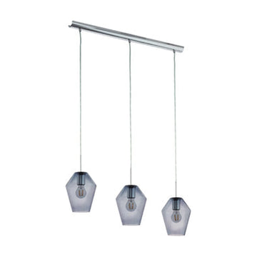 Eurolux Pendant Murmillo 3LT Chrome&Smoked Glass - image 01