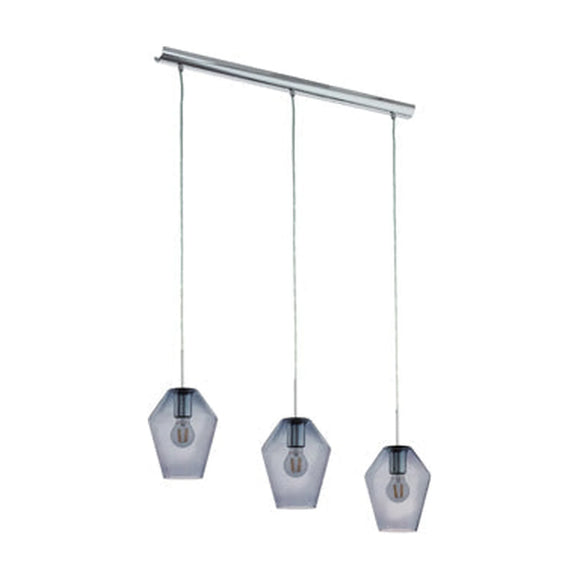 Eurolux Pendant Murmillo 3LT Chrome&Smoked Glass - image 01