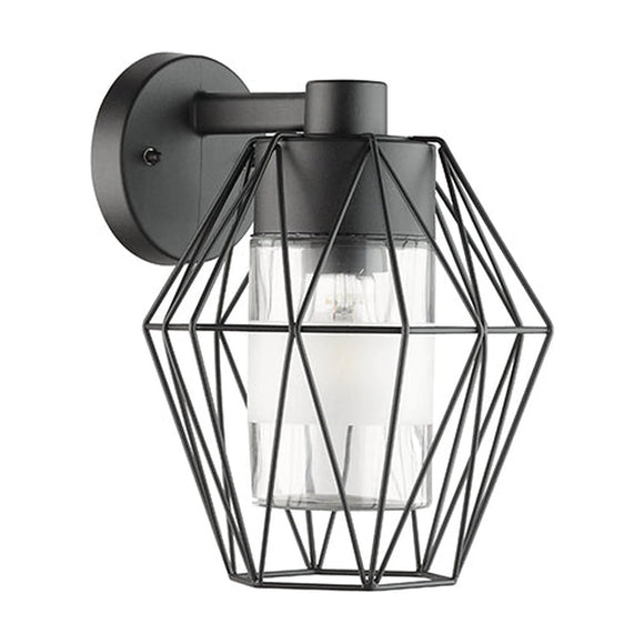 Eurolux Canove Outdoor Wall Light Black E27 - image 01