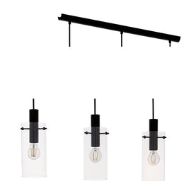 Eurolux Pendant Montefino 3LT 710mm Black in Electrical & Lighting,Lighting,Interior Lighting