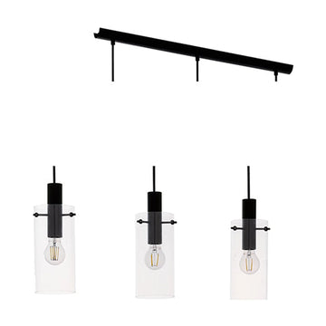 Eurolux Pendant Montefino 3LT 710mm Black - image 01
