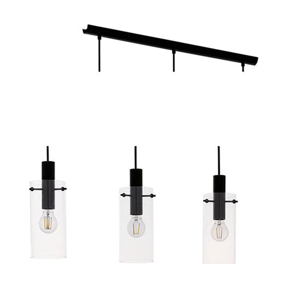 Eurolux Pendant Montefino 3LT 710mm Black - image 01