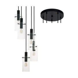 Eurolux Pendant Montefino 5LT 350mm Black - image 01