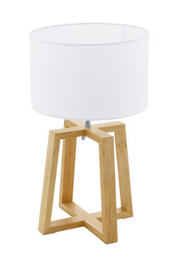 Eurolux Table Lamp Chietino1 260mm Wood/White in Electrical & Lighting,Lighting,Interior Lighting