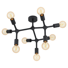 Eurolux Bocadella1 9LT Ceiling Light 365mm Black in Electrical & Lighting,Lighting,Interior Lighting