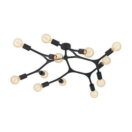 Eurolux Bocadella1 12LT Ceiling Light 920mm Black - image 01