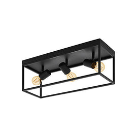 Eurolux Silentina 3LT Ceiling Light 540mm Black in Electrical & Lighting,Lighting,Interior Lighting