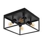 Eurolux Silentina 4LT Ceiling Light 360mm Black - image 01