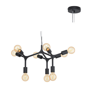 Eurolux Pendant Bocadella 9LT 645mm Black in Electrical & Lighting,Lighting,Interior Lighting