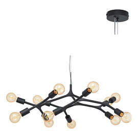 Eurolux Pendant Bocadella 12LT 920mm Black in Electrical & Lighting,Lighting,Interior Lighting