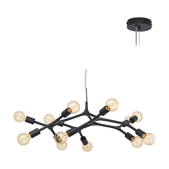 Eurolux Pendant Bocadella 12LT 920mm Black - image 01