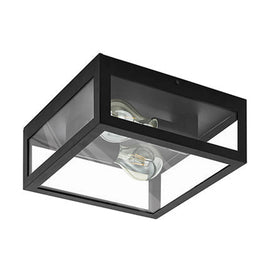 Eurolux Amezola Ceiling Light Black E27 2x40w - image 01
