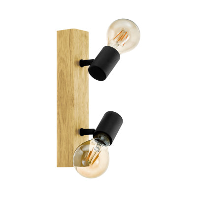 Eurolux 2LT Spotlight Townshend 3 Bar 300mm Wood in Electrical & Lighting,Lighting,Interior Lighting
