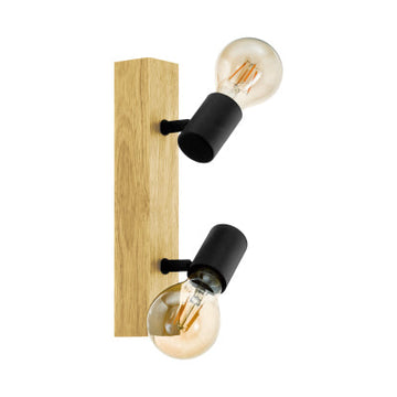 Eurolux 2LT Spotlight Townshend 3 Bar 300mm Wood in Electrical & Lighting,Lighting,Interior Lighting