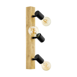 Eurolux 3LT Spotlight Townshend 3 Bar 480mm Wood - image 01