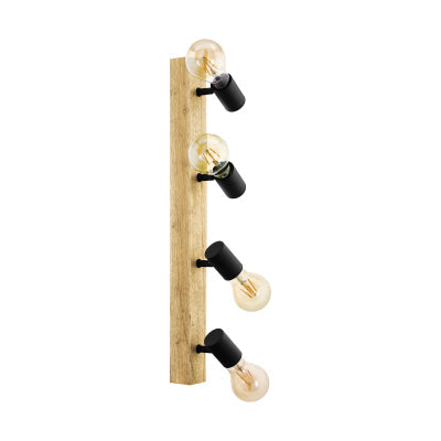 Eurolux 4LT Spotlight Townshend 3 Bar 630mm Wood in Electrical & Lighting,Lighting,Interior Lighting