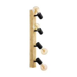 Eurolux 4LT Spotlight Townshend 3 Bar 630mm Wood - image 01