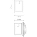 Eurolux Budrone Outdoor Wall Light Black E27 1x40w - image 01