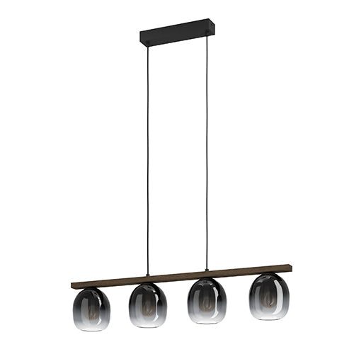 Eurolux Pendant Filago 4LT Black E27 4x40w in Electrical & Lighting,Lighting,Interior Lighting