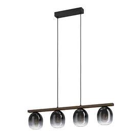 Eurolux Pendant Filago 4LT Black E27 4x40w in Electrical & Lighting,Lighting,Interior Lighting