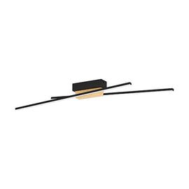 Eurolux Panagria Ceiling Light Black/Brown LED 2x13w - image 01