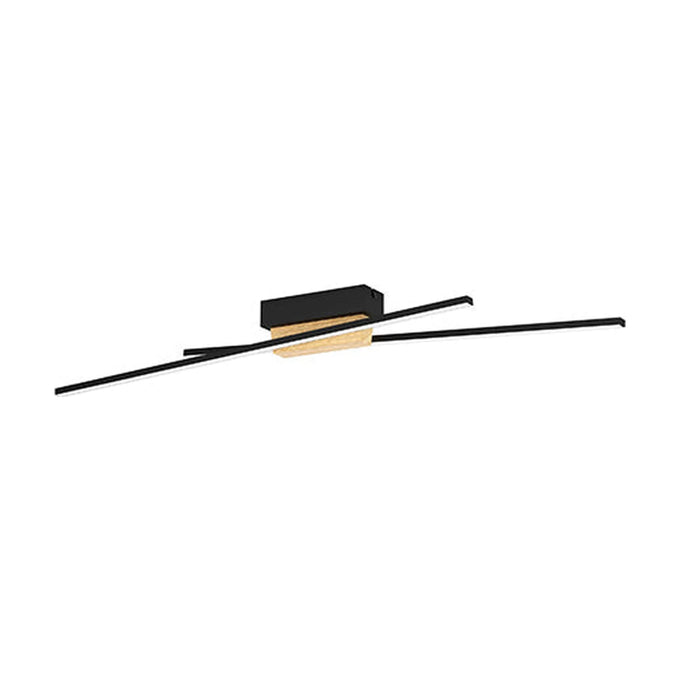 Eurolux Panagria Ceiling Light Black/Brown LED 2x13w - image 01