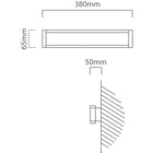 Eurolux Wall Light Neviano Outdoor Black Height 380mm - image 01