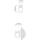 Eurolux Wall Light Filago Black E27 1x40w - image 01