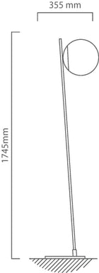 Eurolux Rondo4 Floor Light Brushed Brass E27 1x40w - image 01