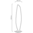 Eurolux Vallerosa Floor Light Brushed Brass LED 25.2w 3000K - image 01