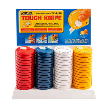 Olfa Touch Knife 60 Per Box 4 Colour Yellow,Red,White,Navy - image 01