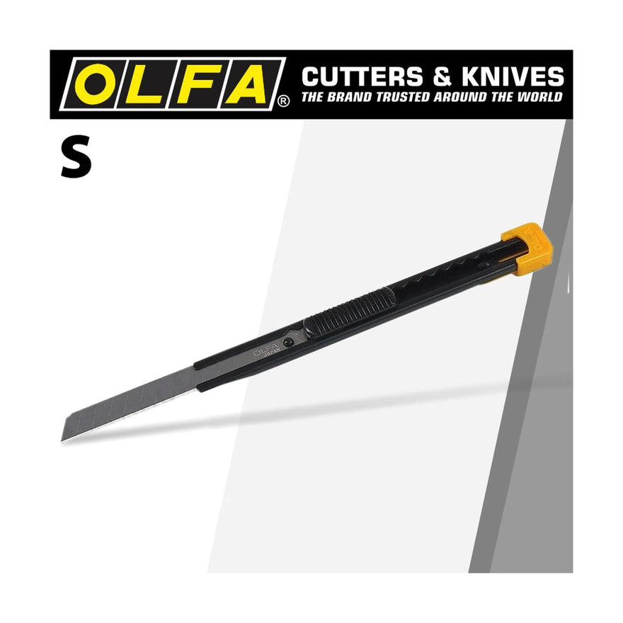 Olfa Model 'S'  Compact Cutter Snap Off Knife All Steel Body - image 01