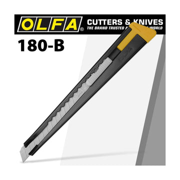 Olfa Model 180 Black Steel Snap Off Knife Cutter - image 01