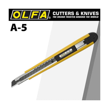 Olfa One Way Lock Cutter With Black Blade Snap Off Knife - image 01