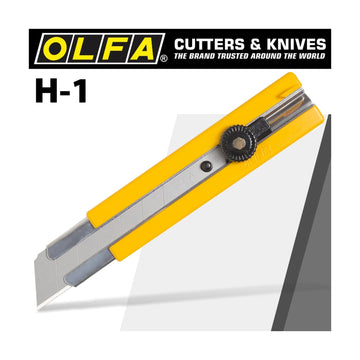 Olfa Cutter Model H-1 Extra Heavy Duty Snap Off Knife Cutter 25mm - image 01